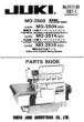 JUKI MO-2500 Series Partslist
