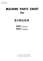 SINGER 591 Parts Book