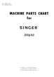 SINGER 20U43 Parts Book
