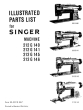 SINGER 212W140, 141, 145 & 146 Parts List