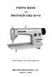 BROTHER DB2-B714 Parts Book Is HERE