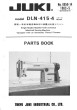 JUKI DLN-415 Parts Book